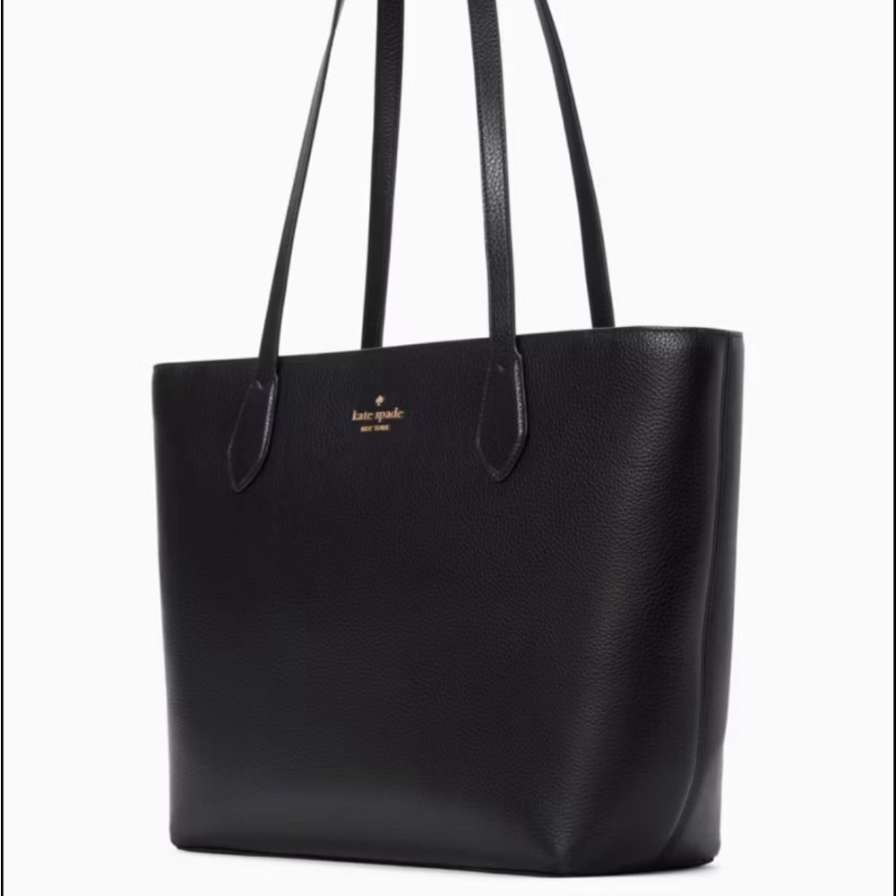 Kate Spade Black Pebbled Leather Tote